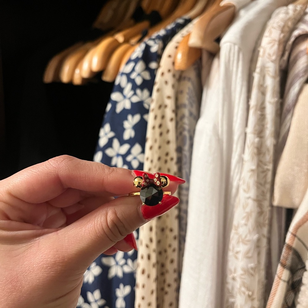 Kate spade Minnie Mouse ring.